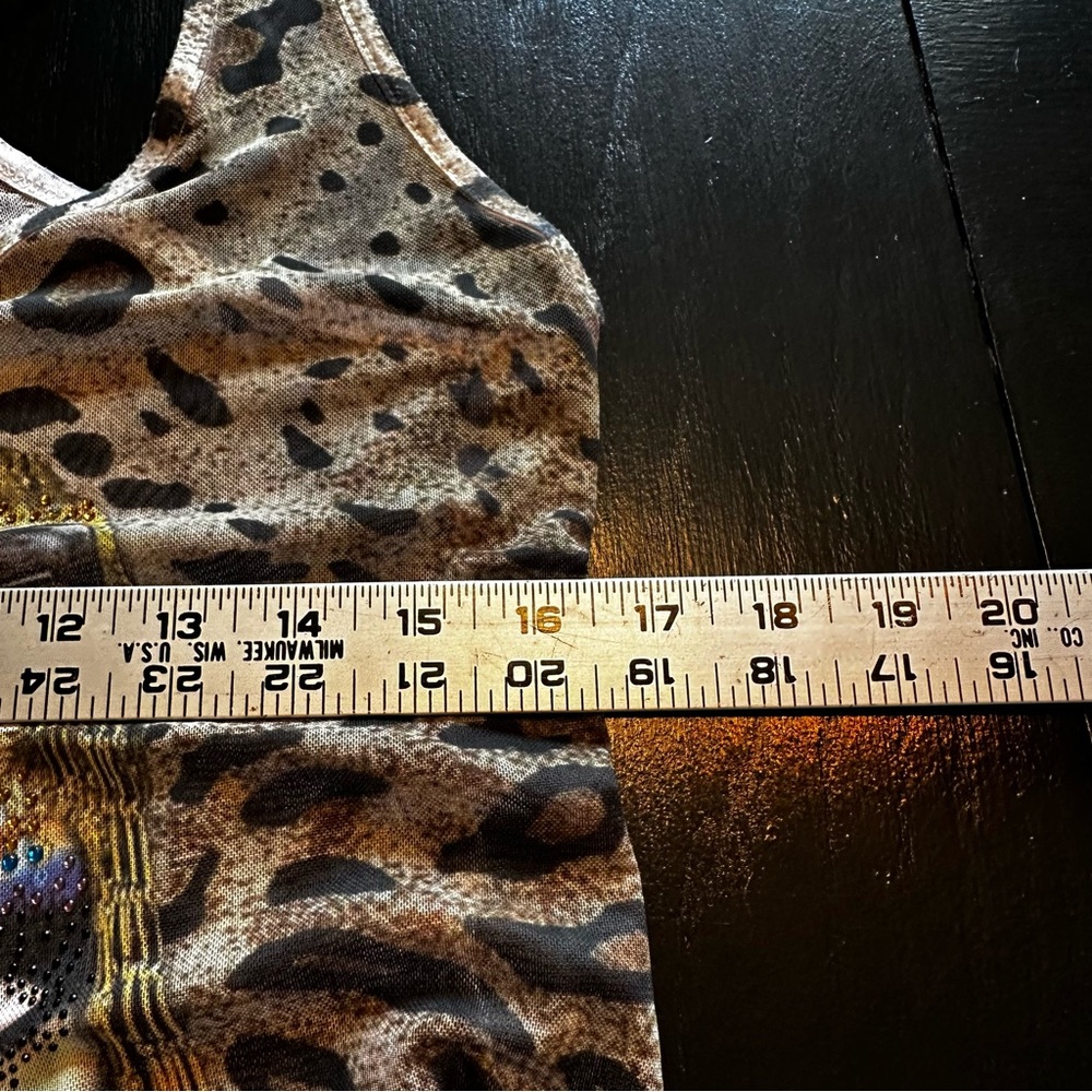 Vintage Small Cleopatra King Tut Sheer Costume Trisha Paytes Tank Top 90s y2k - Picture 4 of 7